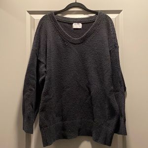 Black Wide Neck Sweater